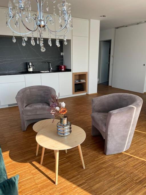 Penthouse-Wohnung Mit Flussblick Oldenburg Kültér fotó