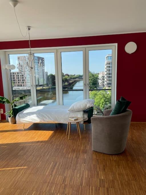 Penthouse-Wohnung Mit Flussblick Oldenburg Kültér fotó
